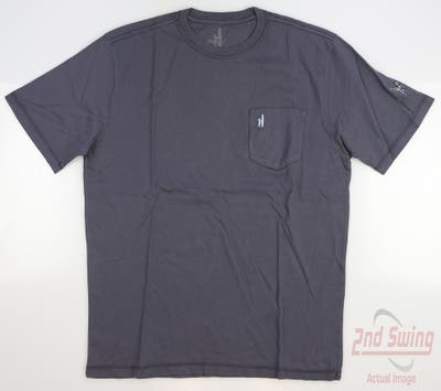 New W/ Logo Mens Johnnie-O T-Shirt Small S Navy Blue MSRP $42