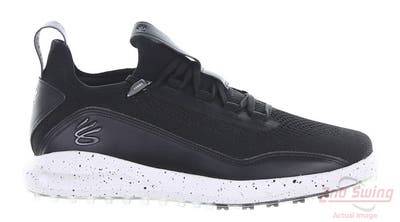New Mens Golf Shoe Under Armour UA Curry 8 SL 9.5 Black MSRP $140 3023734-001