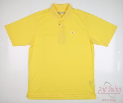 New W/ Logo Mens DONALD ROSS Polo Small S Yellow MSRP $85