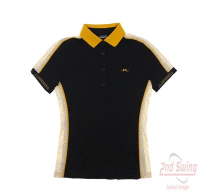 New Womens J. Lindeberg Polo X-Small XS Black MSRP $110
