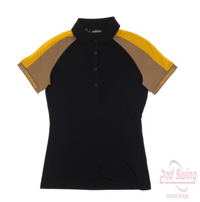 New Womens J. Lindeberg Polo X-Small XS Black MSRP $86
