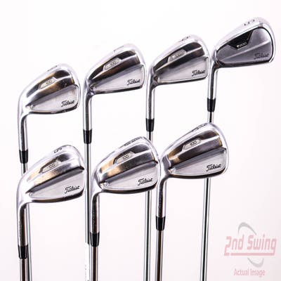 Titleist 2021 T100 Combo Iron Set 5-PW AW True Temper Dynamic Gold S300 Steel Stiff Left Handed 38.75in