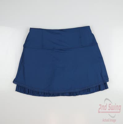 New Womens Lucky In Love Golf Skort Small S Blue MSRP $88