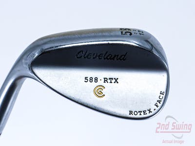 Cleveland 588 RTX Satin Chrome Wedge Lob LW 58° 12 Deg Bounce True Temper Dynamic Gold Steel Wedge Flex Left Handed 35.5in