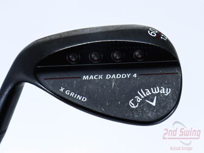 Callaway Mack Daddy 4 Black Wedge Lob LW 60° 12 Deg Bounce X Grind True Temper XP 95 S300 Steel Stiff Left Handed 35.0in