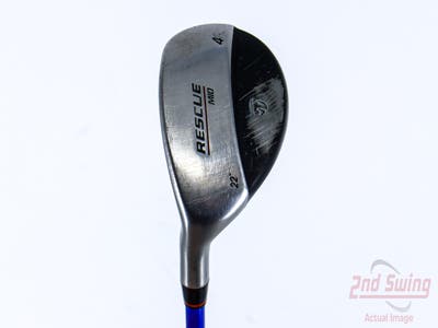 TaylorMade Rescue Mid Hybrid 4 Hybrid 22° Grafalloy ProLaunch Blue 45 Graphite Stiff Left Handed 41.25in