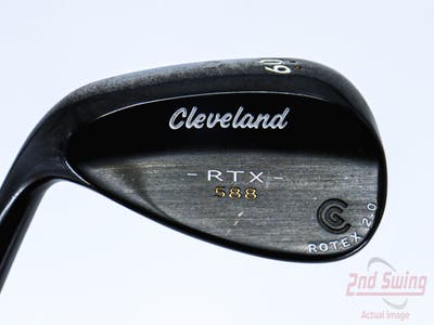 Cleveland 588 RTX 2.0 Black Satin Wedge Lob LW 60° 10 Deg Bounce True Temper Dynamic Gold Steel Wedge Flex Left Handed 35.5in