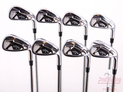 Callaway Apex 21 Iron Set 4-PW AW True Temper AMT Tour White Steel Stiff Right Handed 38.25in