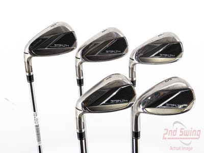 TaylorMade Stealth Iron Set 5-PW AW SW FST KBS MAX 85 Steel Regular Left Handed 37.75in