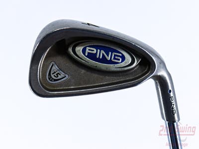 Ping i5 Single Iron 4 Iron Stock Steel Shaft Steel Stiff Right Handed Blue Dot 38.5in