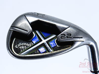 Callaway X-22 Single Iron Pitching Wedge PW Stock Steel Shaft Steel Regular Right Handed 35.25in