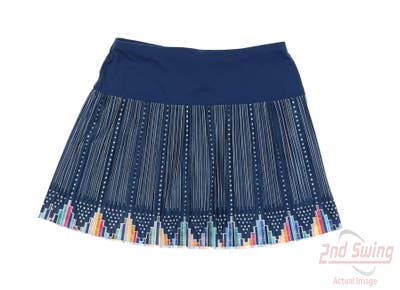 New Womens Lucky In Love Skort Large L Blue MSRP $92