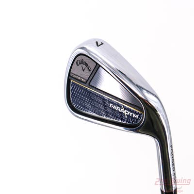 Mint Callaway Paradym Single Iron 7 Iron PX HZRDUS Silver Gen4 75 Graphite Stiff Right Handed 37.0in