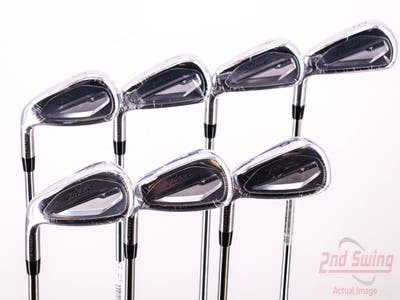 Mint Titleist 2023 T350 Iron Set 5-PW AW True Temper AMT Red R300 Steel Regular Left Handed 38.0in