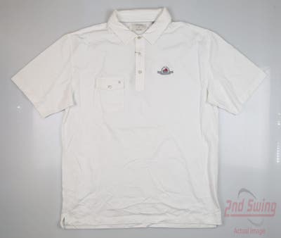 New W/ Logo Mens LinkSoul Golf Polo X-Large XL White MSRP $94