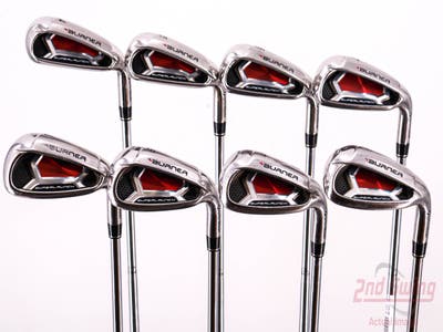 TaylorMade Burner Superlaunch Iron Set 4-PW AW True Temper Dynamic Gold S300 Steel Stiff Right Handed 38.0in