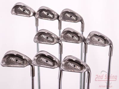 Ping Zing Iron Set 3-PW SW Ping KT-M Steel Stiff Right Handed Black Dot 38.25in