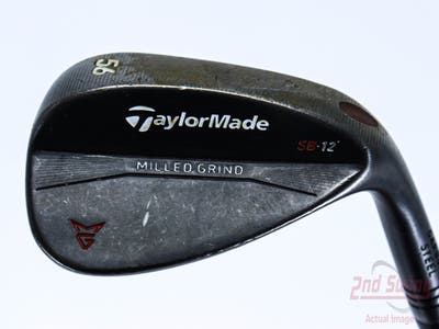 TaylorMade Milled Grind Black Wedge Sand SW 56° 12 Deg Bounce True Temper Dynamic Gold Steel Wedge Flex Right Handed 35.0in
