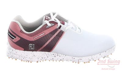 New Womens Golf Shoe Footjoy 2022 Pro SL Sport Medium 7 White/Pink MSRP $175 98163