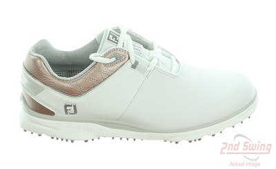 New Womens Golf Shoe Footjoy 2022 Pro SL Medium 7 White/Pink MSRP $190 98140