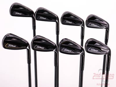 Titleist 718 AP2 Black Iron Set 4-PW AW Dynamic Gold Tour Issue S400 Steel Stiff Right Handed 39.25in
