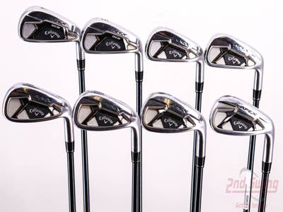 Callaway Apex DCB 21 Iron Set 4-PW AW UST Mamiya Recoil 75 Dart Graphite Regular Right Handed 38.5in
