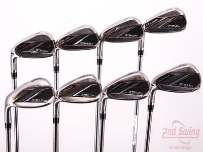 TaylorMade Stealth Iron Set 5-PW AW SW FST KBS MAX 85 MT Steel Stiff Left Handed 38.5in