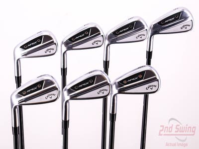 Mint Callaway Apex Pro 24 Iron Set 5-PW AW Mitsubishi MMT 105 Graphite X-Stiff Left Handed 37.75in
