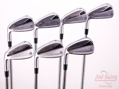 TaylorMade 2021 P790 Iron Set 5-PW AW TT Dynamic Gold 105 VSS Steel Stiff Left Handed 37.75in