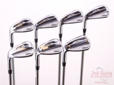 Titleist 2021 T100 Iron Set 5-PW AW Nippon N.S. Pro 880 AMC Steel Stiff Left Handed 38.25in