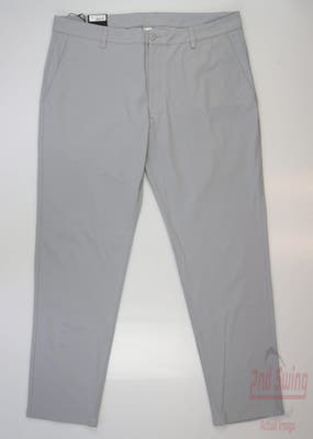 New Mens Footjoy Performance Knit Pants 38 x34 Gray MSRP $80