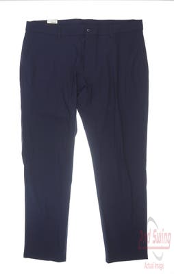 New Mens Footjoy Performance Knit Pants 40 x32 Navy Blue MSRP $80