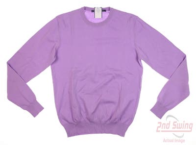 New Mens B. Draddy Crew Sweater Medium M Purple MSRP $100