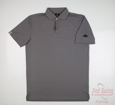 New W/ Logo Mens DONALD ROSS Polo X-Large XL Gray MSRP $99