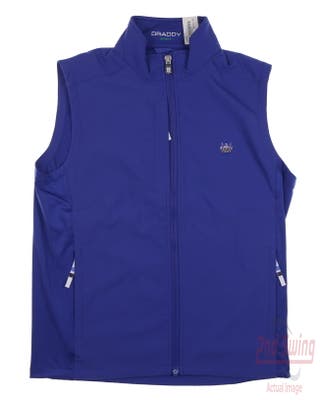 New W/ Logo Mens B. Draddy Vest Large L Blue MSRP $210