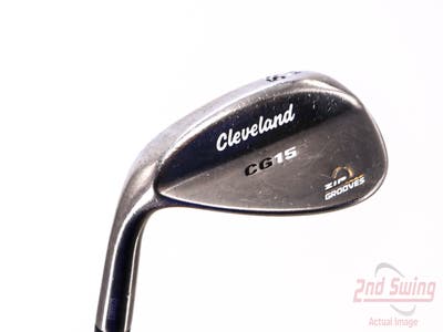 Cleveland CG15 Black Pearl Wedge Sand SW 56° 14 Deg Bounce Cleveland Traction Wedge Steel Wedge Flex Left Handed 36.0in