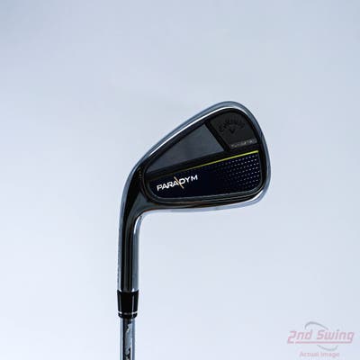 Mint Callaway Paradym Single Iron 7 Iron True Temper Elevate MPH 95 Steel Stiff Left Handed 37.5in