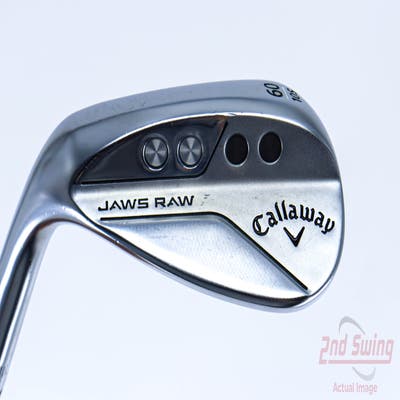 Callaway Jaws Raw Chrome Wedge Lob LW 60° 10 Deg Bounce S Grind Dynamic Gold Spinner TI Steel Wedge Flex Left Handed 34.75in