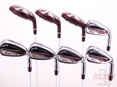 Ping G LE 2 Iron Set 4H 5H 6H 7-PW GW ULT 240 Lite Graphite Ladies Right Handed Black Dot 36.5in