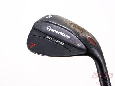 TaylorMade Milled Grind Black Wedge Lob LW 58° 12 Deg Bounce Nippon 1150GH Tour Steel Stiff Right Handed 35.25in