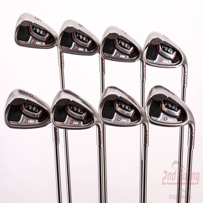 Ping G20 Iron Set 5-PW GW SW Ping TFC 169I Graphite Stiff Right Handed Red dot 37.5in