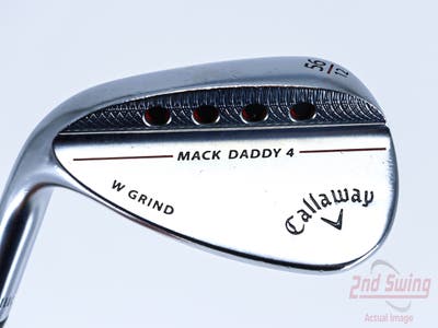 Callaway Mack Daddy 4 Chrome Wedge Sand SW 56° 12 Deg Bounce W Grind Dynamic Gold Tour Issue S200 Steel Stiff Left Handed 35.0in