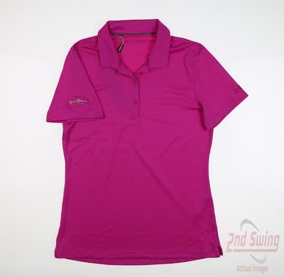 New W/ Logo Womens Under Armour Polo Small S Purple MSRP $70