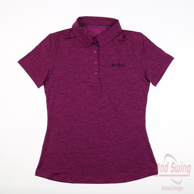 New W/ Logo Womens Under Armour Polo X-Small XS Purple MSRP $70