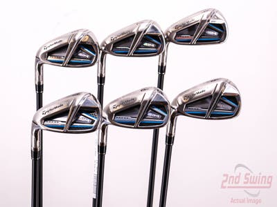 Mint TaylorMade SIM MAX OS Iron Set 6-PW GW FST KBS MAX Graphite 55 Graphite Senior Left Handed 38.0in