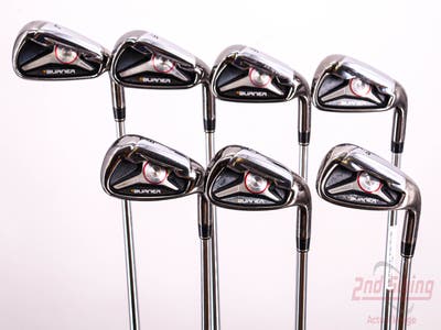 TaylorMade 2009 Burner Iron Set 4-PW Project X Rifle 6.0 Steel Stiff Right Handed 37.25in