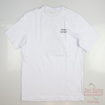 New Mens Travis Mathew Cattails T-Shirt Large L White MSRP $45