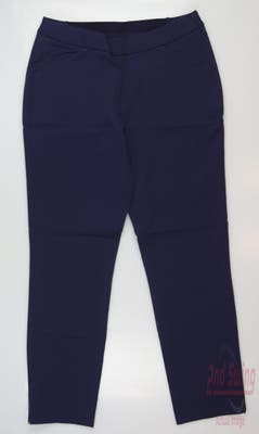 New Womens Peter Millar Golf Pants 2 Navy Blue MSRP $155