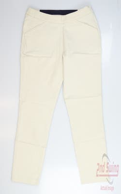 New Womens Peter Millar Golf Pants 2 Tan MSRP $155