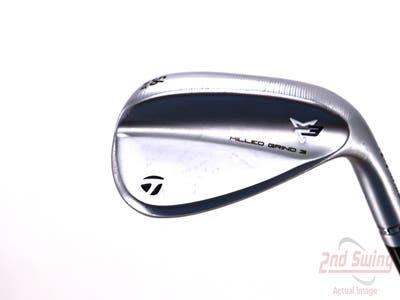 TaylorMade Milled Grind 3 Raw Chrome Wedge Lob LW 56° 12 Deg Bounce Dynamic Gold Tour Issue S200 Steel Wedge Flex Right Handed 35.0in